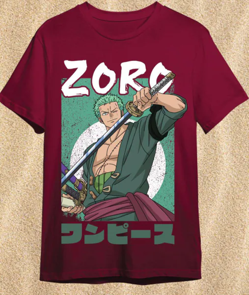 Camiseta One Piece · Zoro espada